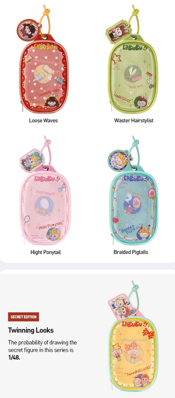 THE MONSTERS LABUBU Hair Salon Display Bag Toy Doll