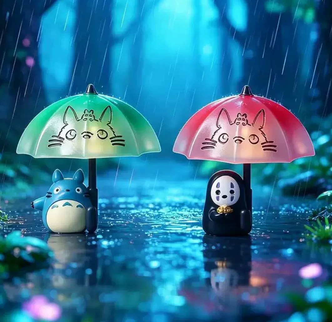Studio Ghibli Gentle Rain Night Light Figure Toy Doll