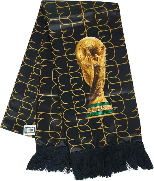 FIFA World Cup Scarf 2026 Edition,High Definition Universal Polyester Trophy Scarf ,Gameday Fan Wear for all Matches from New York to Miami, Dallas to Los Angeles