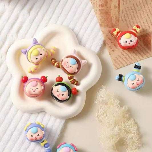 Baby 3 sister fridge magnet bean toy doll