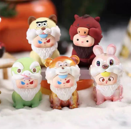 Baby 3 Chinese zodiac mini bean toy doll