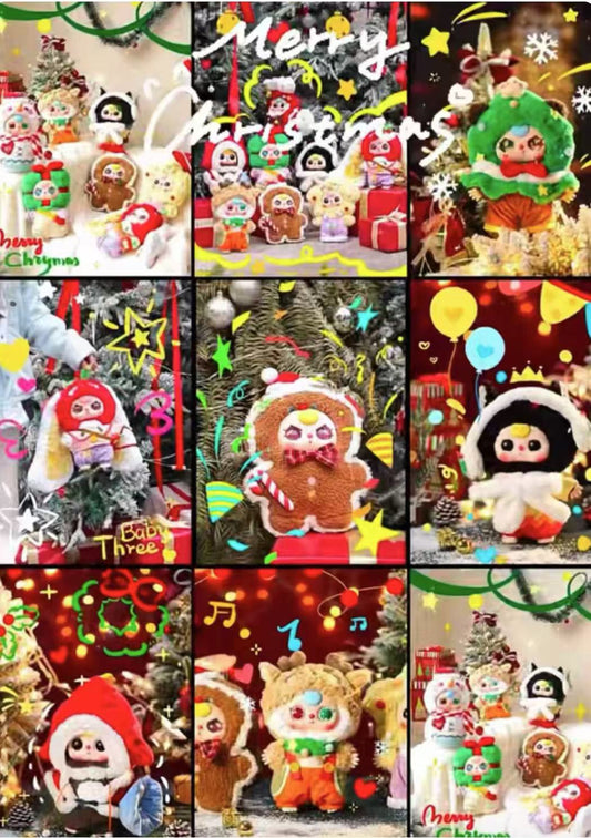Baby Three Christmas Carnival Plush toy doll