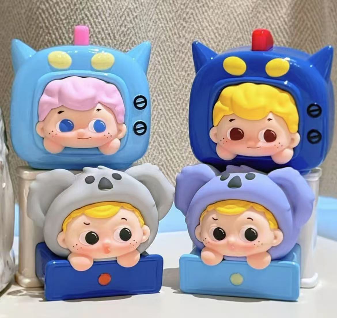 Ziyuli Happy Stickers Fridge Magnet Bean toy doll