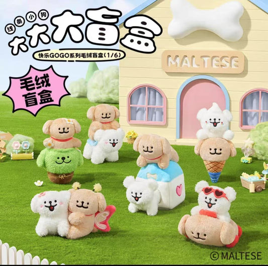 Maltese Dog Happy Go Go Plush toy doll