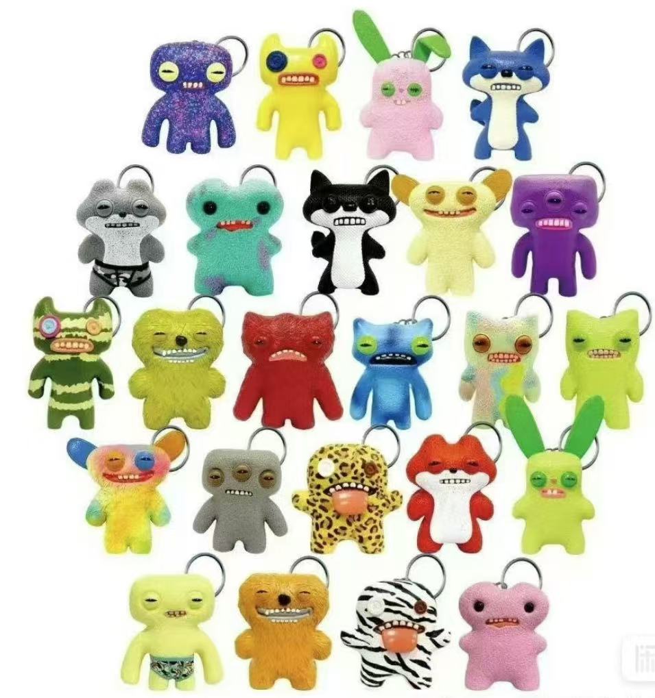 FUGGLER Funny Ugly Monster Keychain toy doll