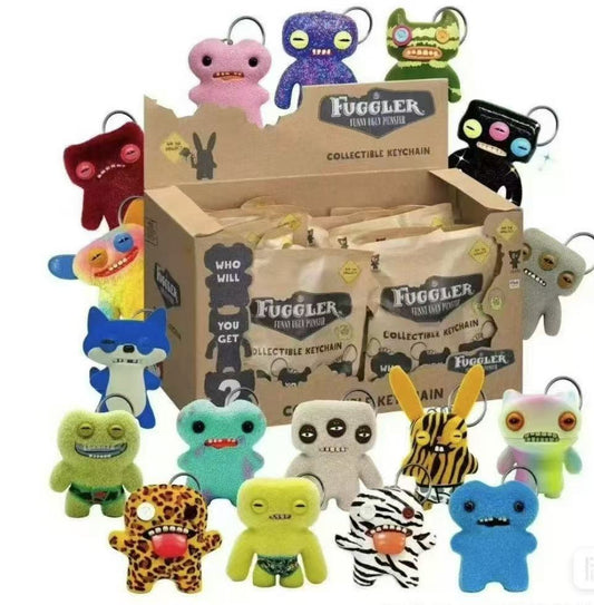 FUGGLER Funny Ugly Monster Keychain toy doll