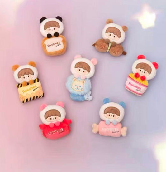 zZoton Panda Treats Plush Badge toy doll