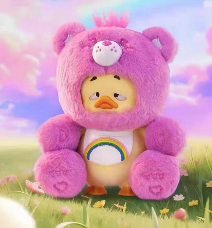 Upset Duck x Care Bear Hug Myself Duck toy doll