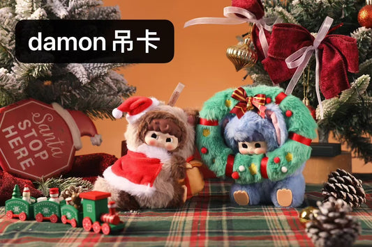 Damon christmas plush hanging card-Limited version toy doll