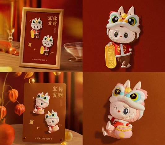 LABUBU & MOKOKO fidge magnet toy doll