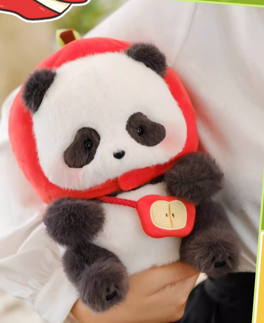 Panda Roll Apple Plush toy doll