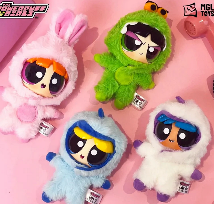 Power puff Girls Fluffy Plush Doll toy doll