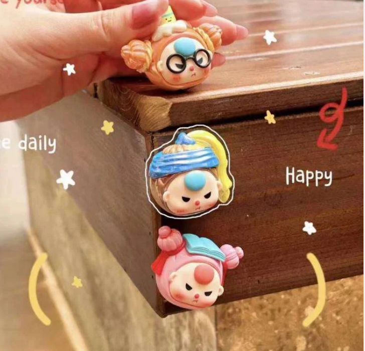 Baby three Sister V2 fridge magnet bean toy doll