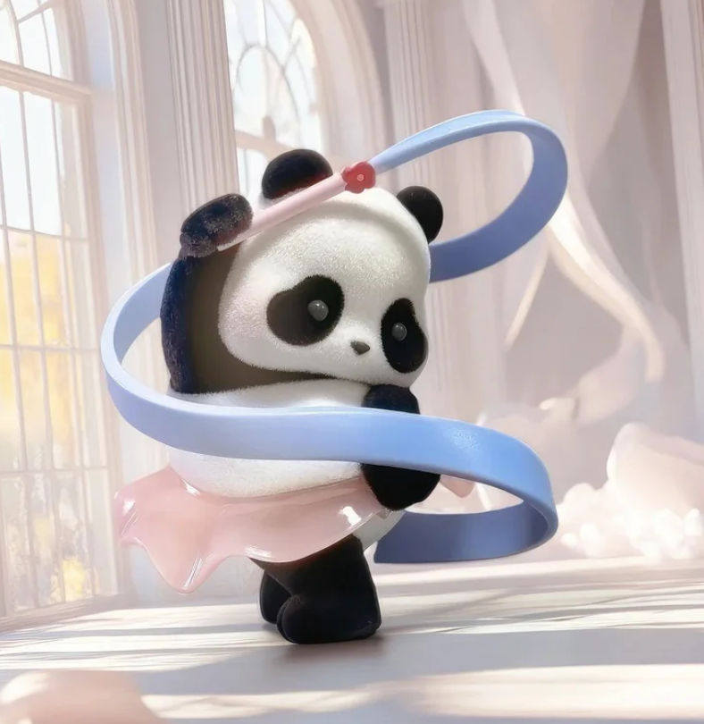 Panda Roll ballet performance toy doll