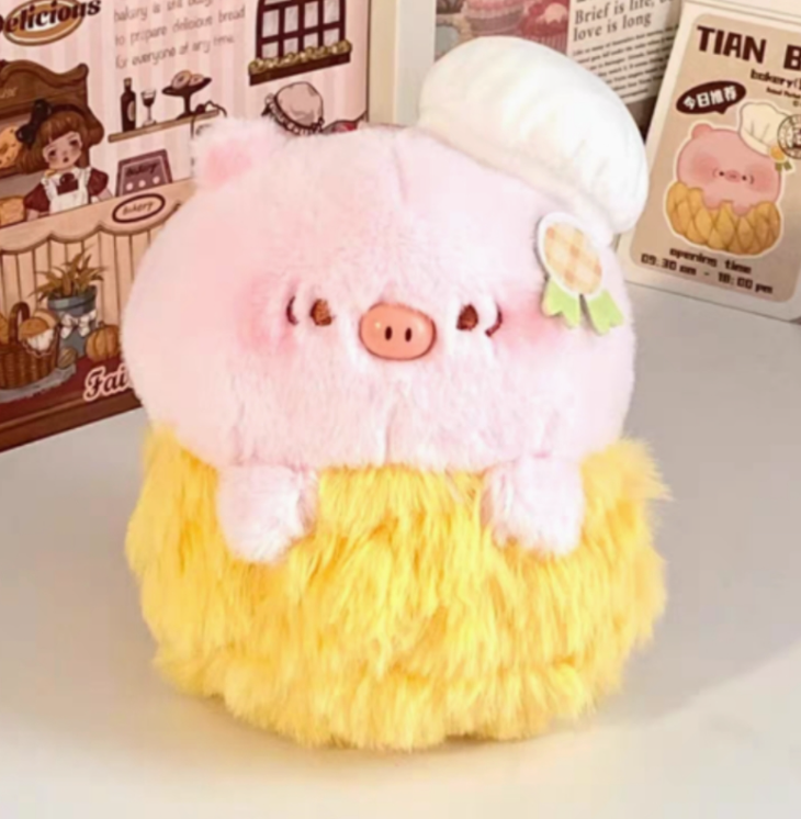 Sweet pig bakery plush toy doll