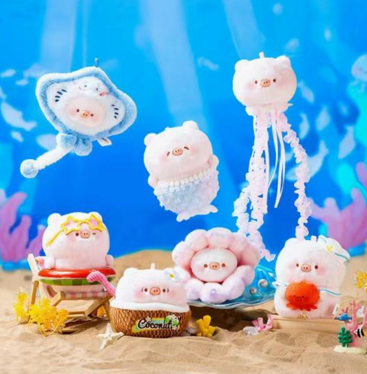 Sweet pig aquarium plush toy doll