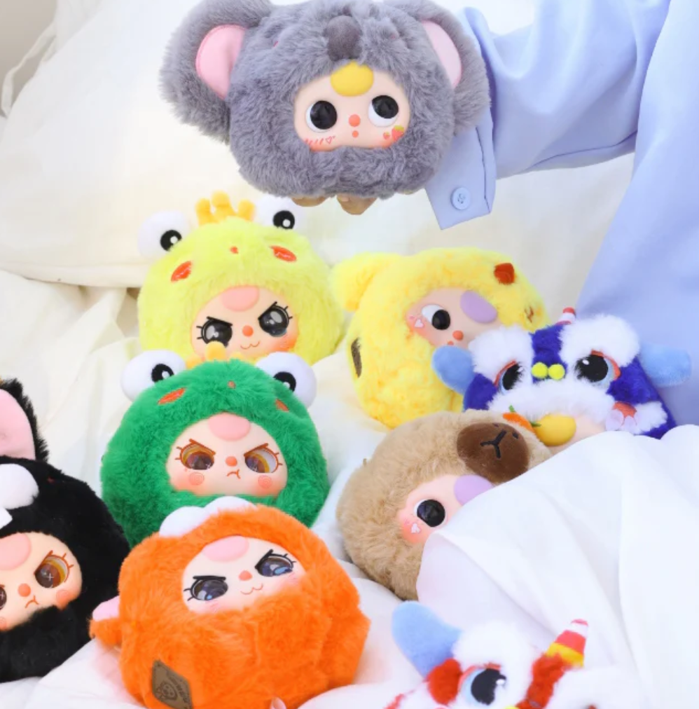 Baby three V2 zipper bag Plush toy doll