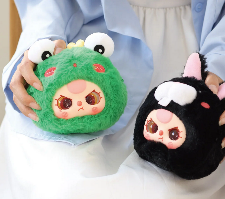 Baby three V2 zipper bag Plush toy doll