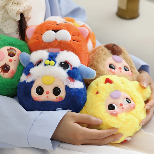 Baby three V2 zipper bag Plush toy doll