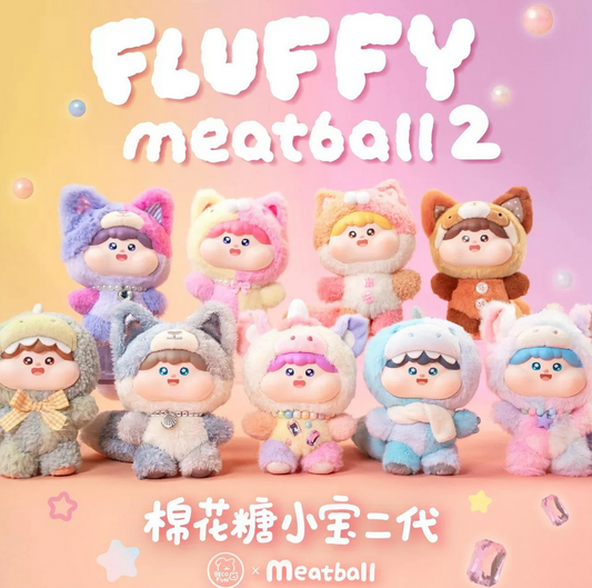 Fluffy meatball series 2 plush toy doll