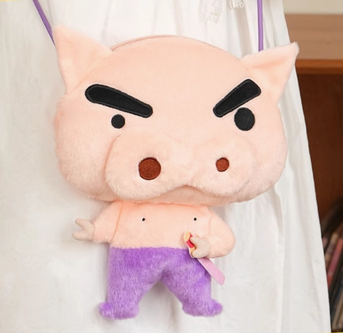 Shin Chan crossbody bag toy doll