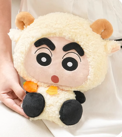Shin Chan crossbody bag toy doll