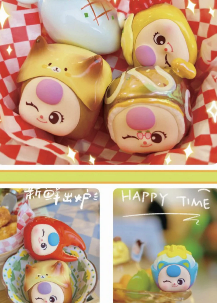 Baby three The Greedy Sweetie V3 Mini Bean toy doll
