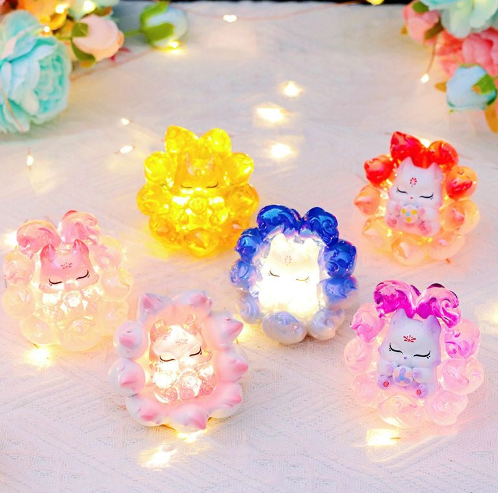 Fox baby night Light toy doll