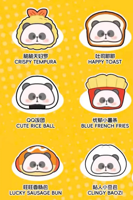 Mr.Pa What To Eat Today Plush Zipper bag toy doll