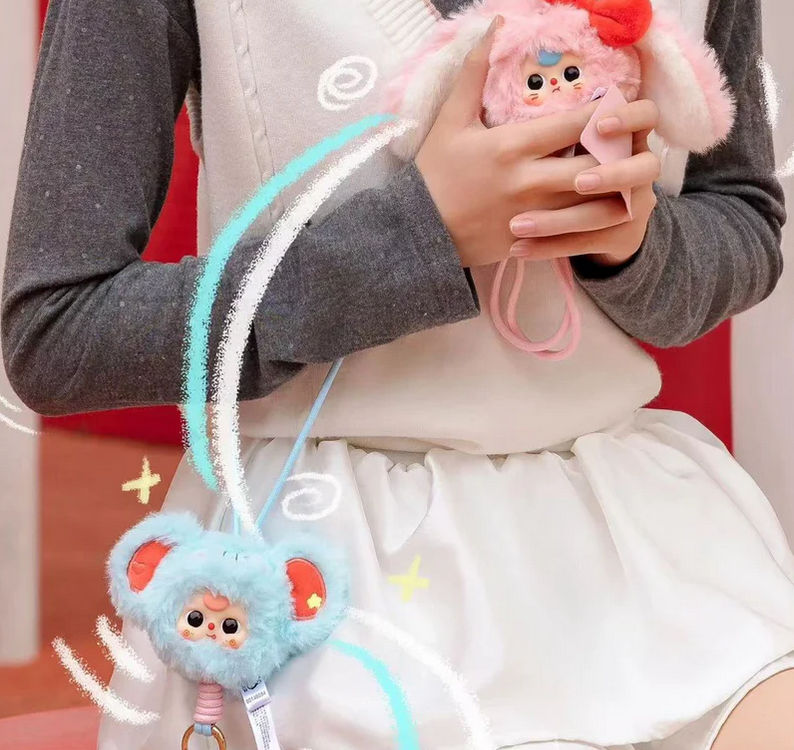 Baby Three Phone Landyard Plush toy doll