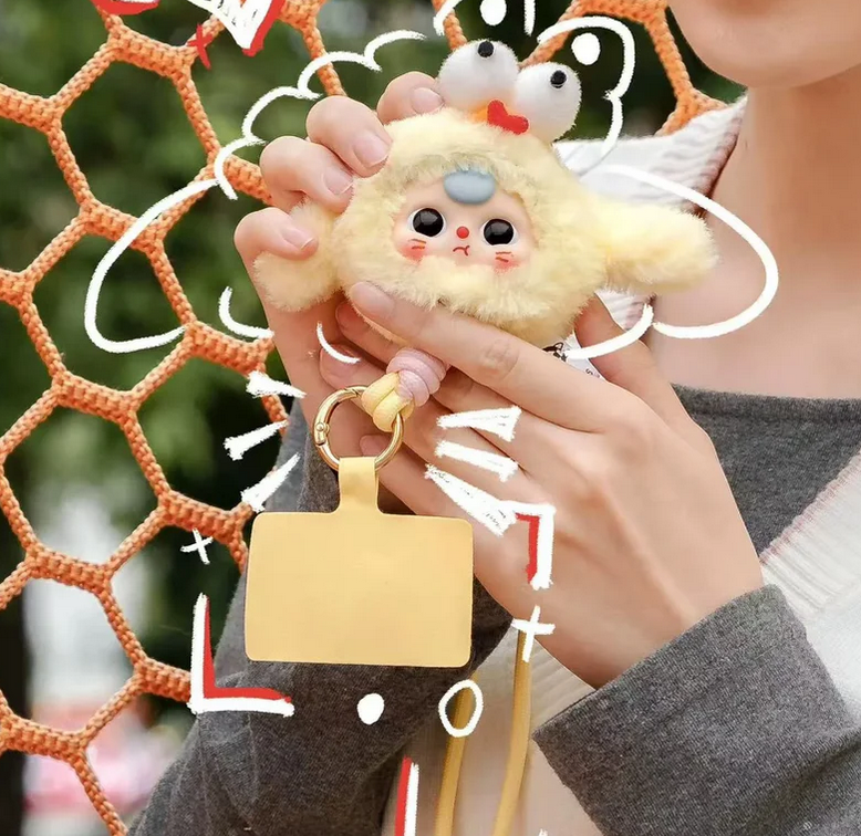 Baby Three Phone Landyard Plush toy doll