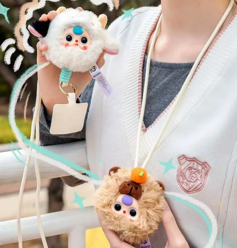 Baby Three Phone Landyard Plush toy doll