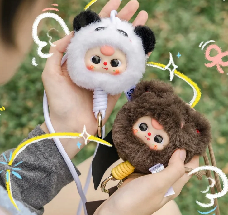 Baby Three Phone Landyard Plush toy doll