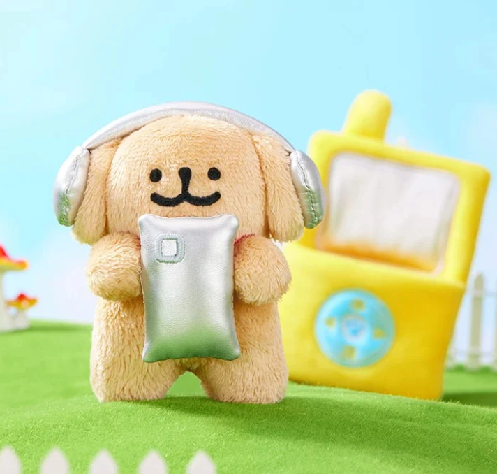 Maltese Dog Packed with Good Luck Plush toy doll