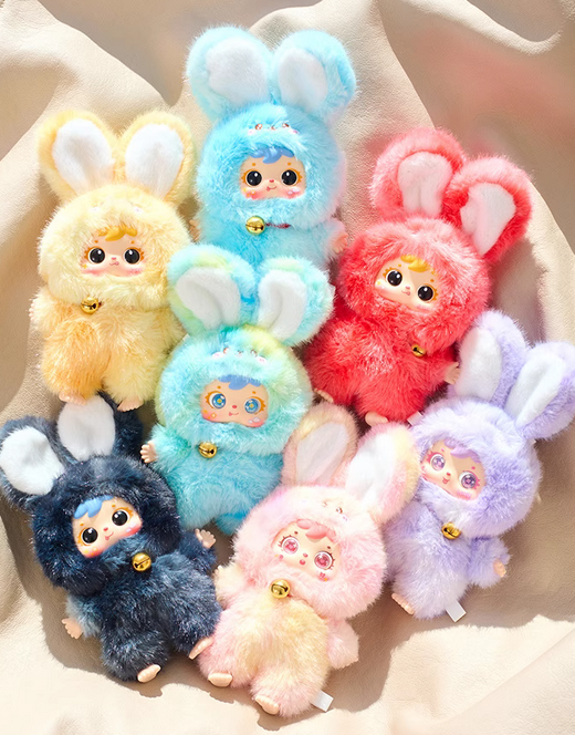 Tyke Three Samuel Magic Colorful Rabbit Plush toy doll