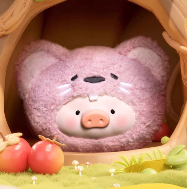 Lulu The Piggy Animal Party Plush Silicone Earphone Bag toy doll
