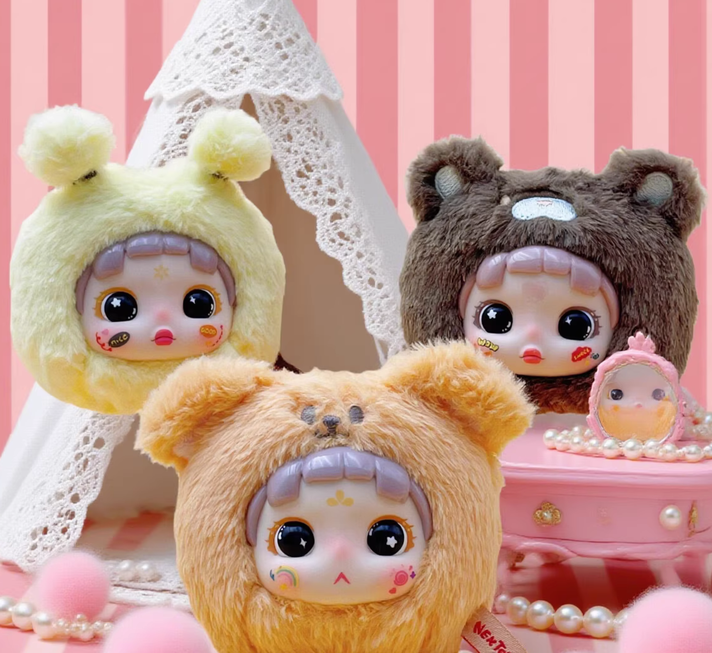 Cute Pupil Animal Journey Liquid Eyes Plush toy doll