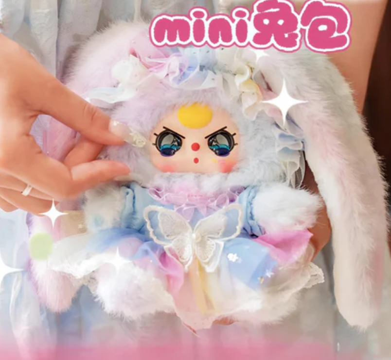 Baby three Macchiato Mini Rabbit Bag toy doll