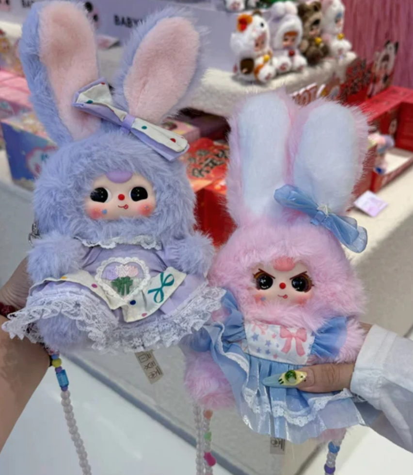 Baby three Macchiato Mini Rabbit Bag toy doll