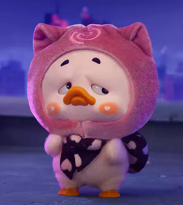 Upset Duck Colorful Player Duck Plush toy doll