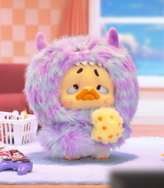 Upset Duck Colorful Player Duck Plush toy doll