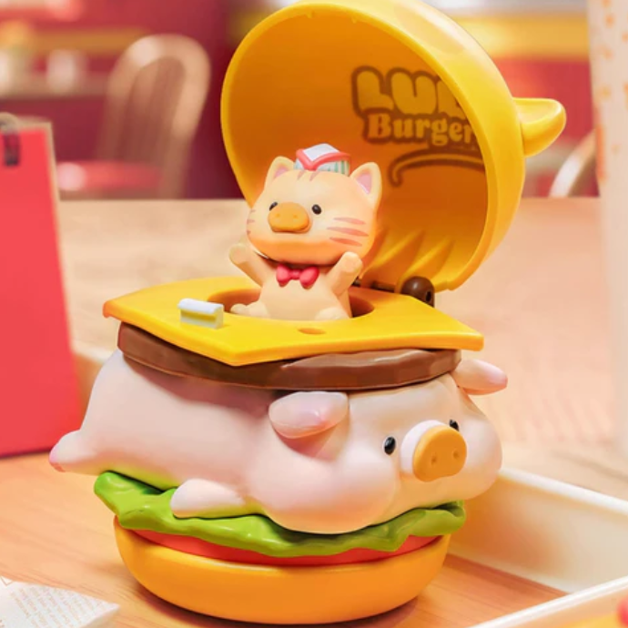 LULU THE PIGGY Lulu Burgers toy doll