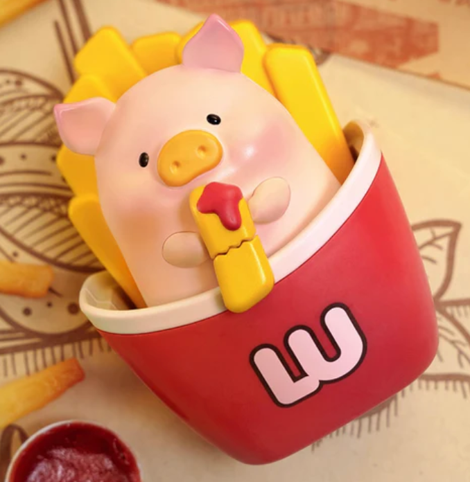 LULU THE PIGGY Lulu Burgers toy doll