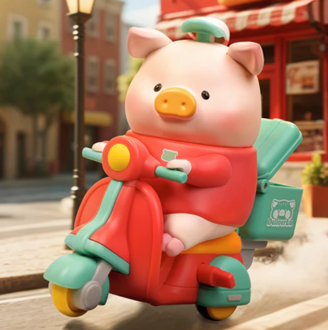 LULU THE PIGGY Lulu Burgers toy doll