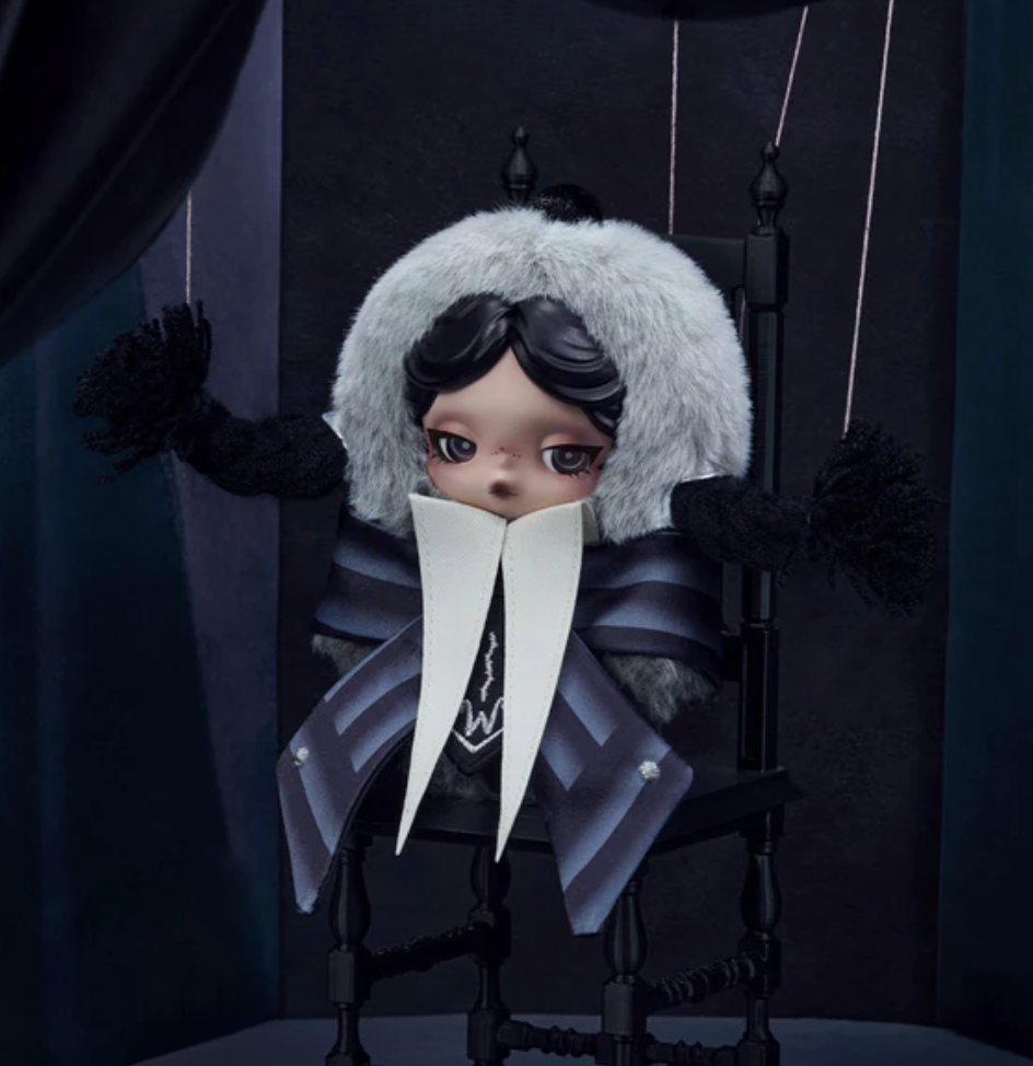 SKULLPANDA × Wednesday Plush  toy doll