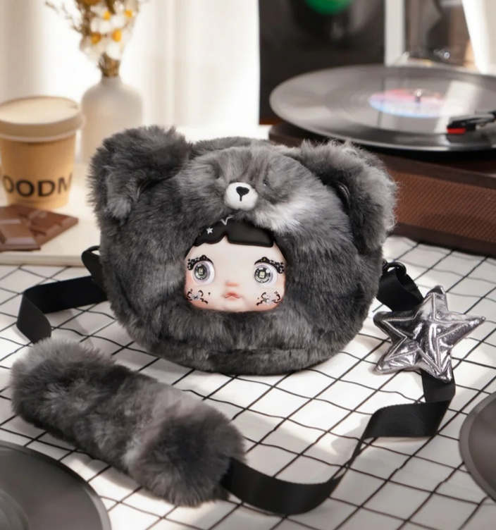 Nommi Cute Fluffy Bag Plush toy doll