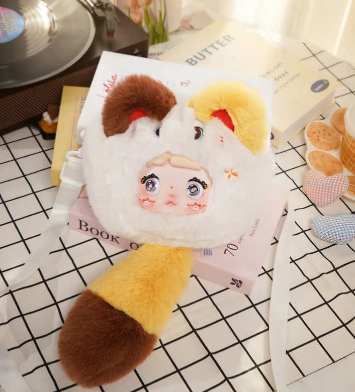Nommi Cute Fluffy Bag Plush toy doll