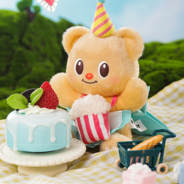 Butterbear's Holiday Plush toy doll