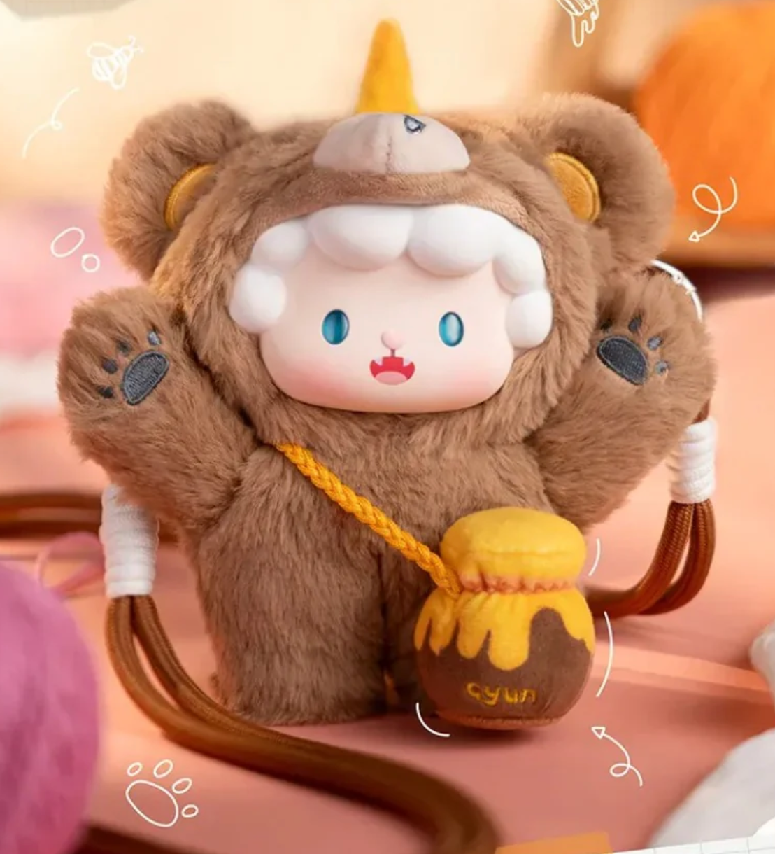 Gyun V4 Crossbody Bear Plush toy doll
