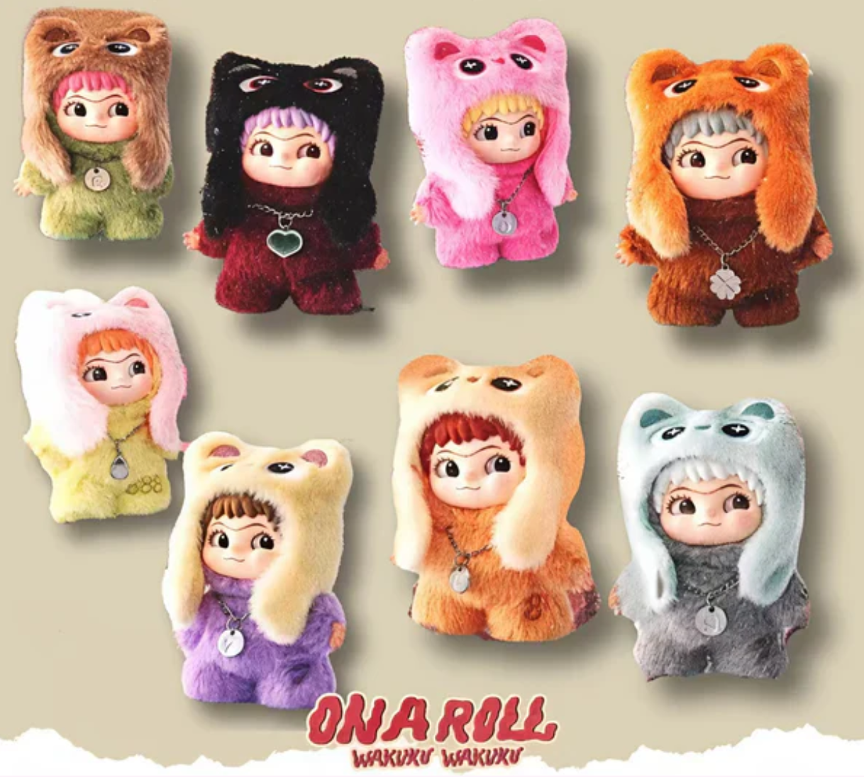 Wakuku On A Roll Plush toy doll